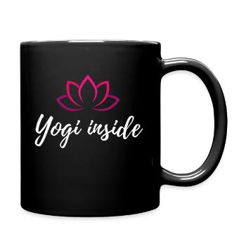 YOGI INSIDE - Full Colour Mug - black - Right