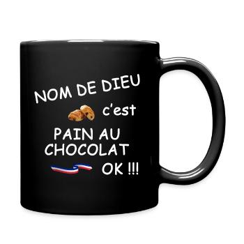 C'est pain au chocolat ok ?! - Mug uni - noir - Droite