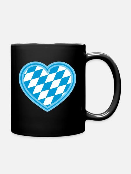 Herz Bayern - Mug uni - noir