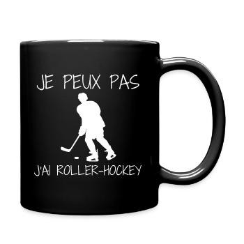 Roller Hockey Je Peux Pas J'ai Roller-Hockey - Mug uni - noir - Droite