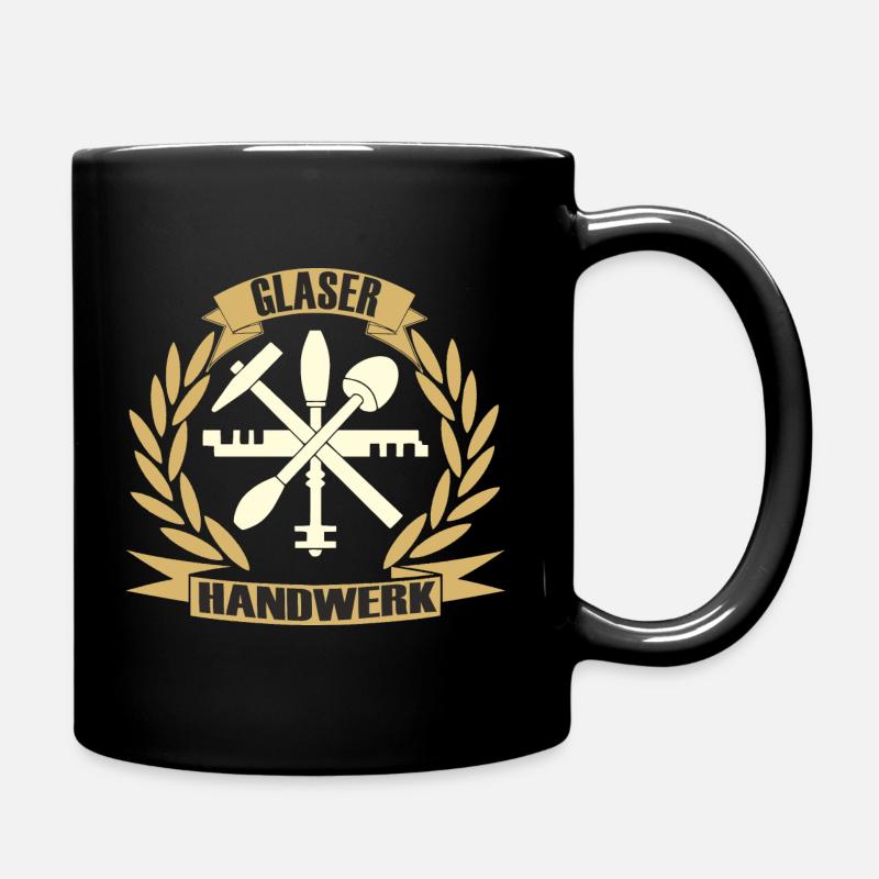 GLASER Handwerk - Tasse einfarbig - Schwarz