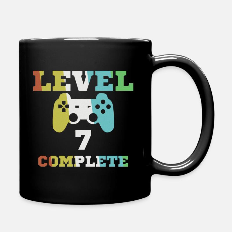 7ème anniversaire de niveau 7 contrôleur complet - Mug uni - noir