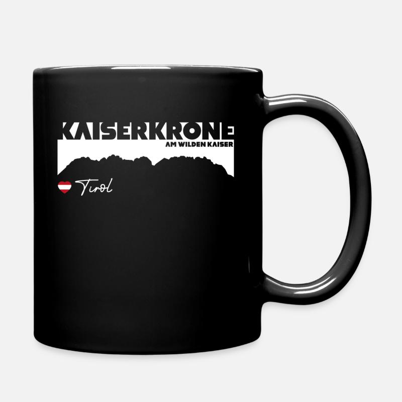 Wilder Kaiser Kaiserkrone Tirol Austria Österreich - Tasse einfarbig - Schwarz
