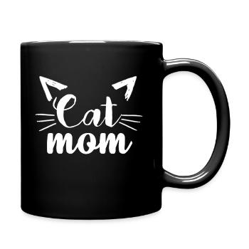 Cat Mom Shirt - Mug uni - noir - Droite
