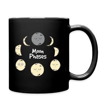 Moon Phases - Full Colour Mug - black - Right
