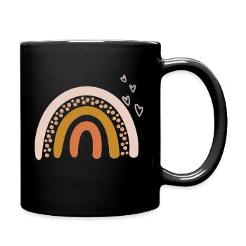 rainbow - Tasse einfarbig - Schwarz - Rechts