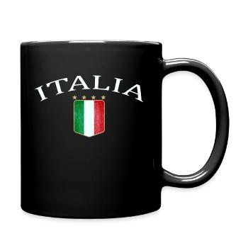 Italien, Italia, Italy, Logo, I Love Italy - Tasse einfarbig - Schwarz - Rechts