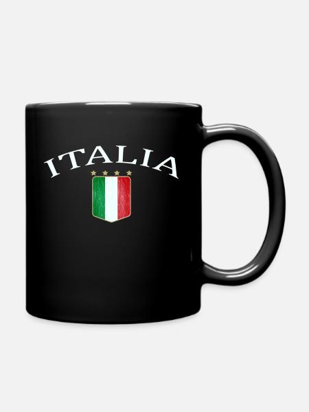 Italien, Italia, Italy, Logo, I Love Italy - Full Colour Mug - black