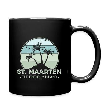 Sint Maarten The friendly Island - Full Colour Mug - black - Right