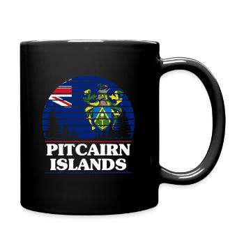 Pitcairn Islands - Full Colour Mug - black - Right