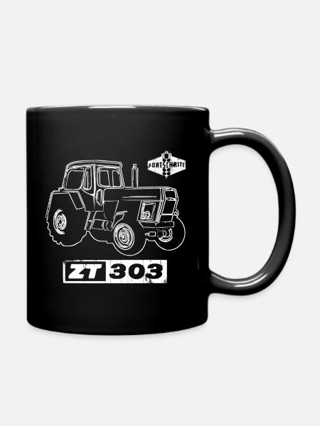 FORTSCHRITT Traktor ZT 303 - DDR Landmaschinen - Tasse einfarbig - Schwarz