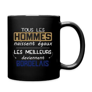 Bordelais - Aquitaine - Ville - France - Cadeau - Mug uni - noir - Droite