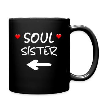 Soul Sister Meilleure amie Petite amie Cadeau - Mug uni - noir - Droite