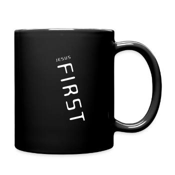 Jesus Christus, Bibel, Bibelvers, Christ, Glaube - Tasse einfarbig - Schwarz - Rechts