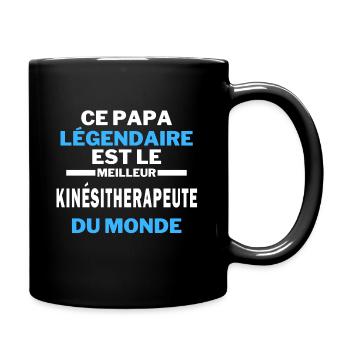 papa légendaire est le Meilleur KINÉSITHERAPEUTE - Mug uni - noir - Droite