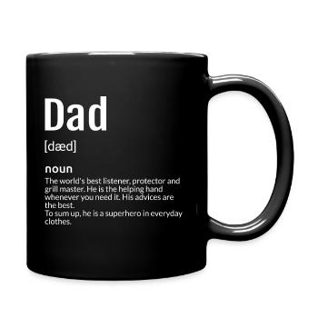 Dad Definition - Full Colour Mug - black - Right