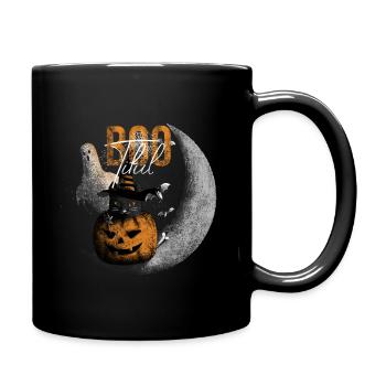 Bootiful Ghost and Black Cat in Crescent Moon - Mug uni - noir - Droite