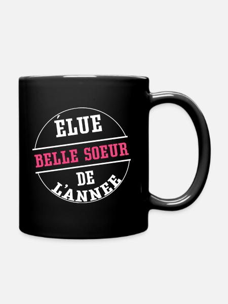 Elue belle soeur de l'année cadeau belle soeur - Mug uni - noir