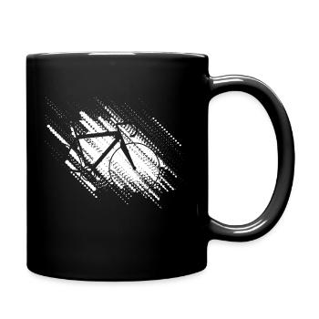 Bicycle, Road Bike Template - Full Colour Mug - black - Right