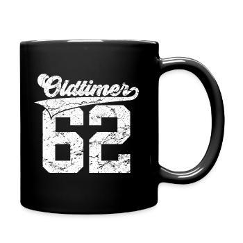 64. GEBURTSTAG 1962 OLDTIMER 62 - Tasse einfarbig - Schwarz - Rechts