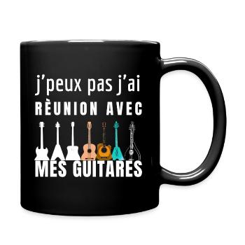 Cadeau Guitare - Mug uni - noir - Droite
