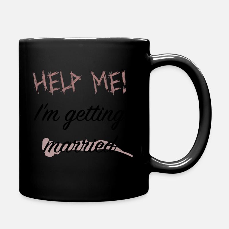 Junggesellenabschied und Junggesellenabschied / Hochzeit - Tasse einfarbig - Schwarz