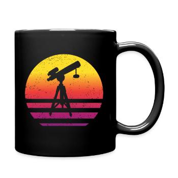 Télescope Rétro Style Vintage - Mug uni - noir - Droite