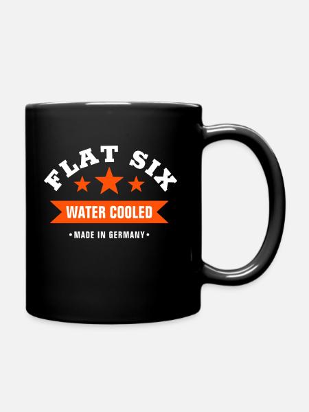 FLAT SIX - WATER COOLED - SIX-CYLINDER - UNITED KINGDOM - Full Colour Mug - black