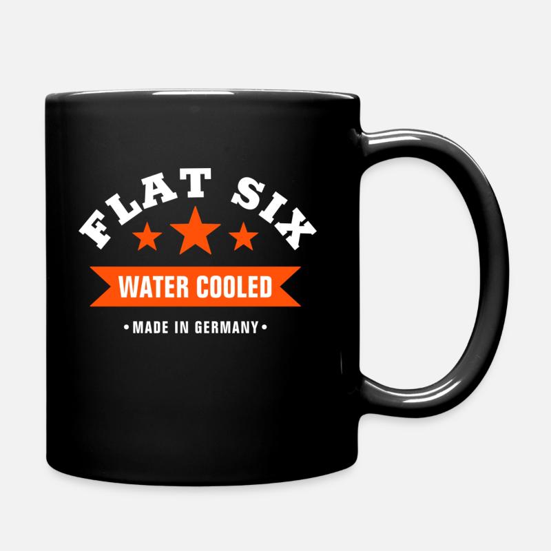 FLAT SIX - WATER COOLED - SECHSZYLINDER - GERMANY - Tasse einfarbig - Schwarz