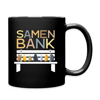 LUSTIG GARTEN GÄRTNER SAMENBANK - Tasse einfarbig - Schwarz - Rechts