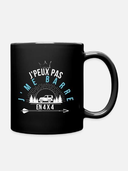 J'peux pas J'me Barre EN Voiture - Mug uni - noir