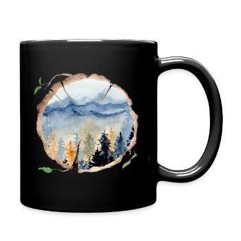 Forest Nature Nature Lovers - Full Colour Mug - black - Right