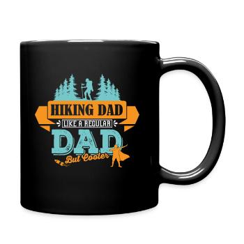 Wandern Vater cooler Papa Berge - Tasse einfarbig - Schwarz - Rechts