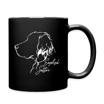 DEUTSCH SETTER Profil Chiens Chien Wilsigns - Mug uni - noir - Droite