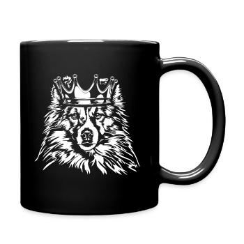 SHELTIE Krone Dog Wilsigns - Full Colour Mug - black - Right