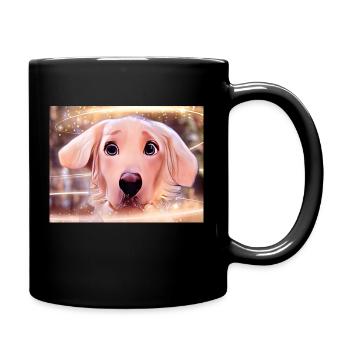 Muckepooh 1 - Tasse einfarbig - Schwarz - Rechts