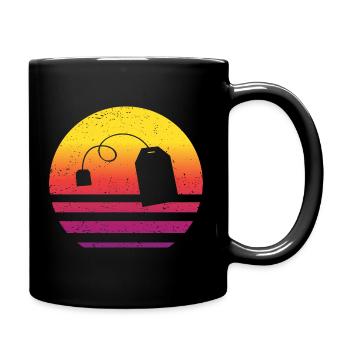 Sachets de thé Retro Style Vintage - Mug uni - noir - Droite
