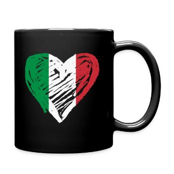 Italy Heart - Full Colour Mug - black - Right