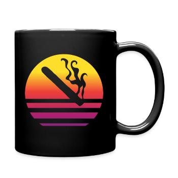 Cigare Retro Style Vintage - Mug uni - noir - Droite