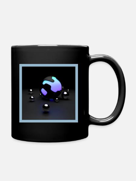 Illuminated Balls Quadratisch - Tasse einfarbig - Schwarz