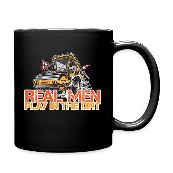 Machine operator Construction Construction workers saying sayings - Full Colour Mug - black - Right