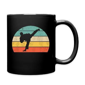 Karate - Tasse einfarbig - Schwarz - Rechts