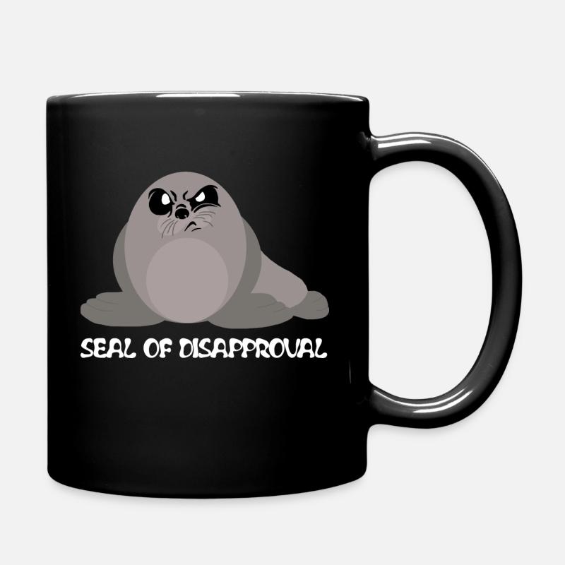 Seal of Disapproval - Seehund - Tasse einfarbig - Schwarz