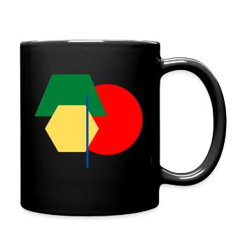 Klassische Formen - Tasse einfarbig - Schwarz - Rechts