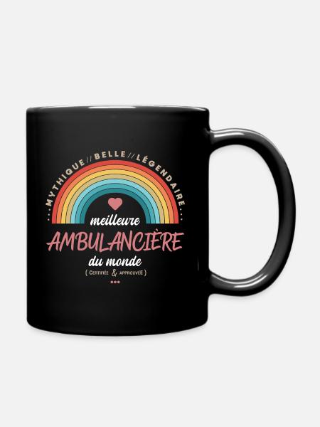 Meilleure ambulancière du monde - Mug uni - noir