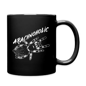 Arachnoholic tarantula - Full Colour Mug - black - Right