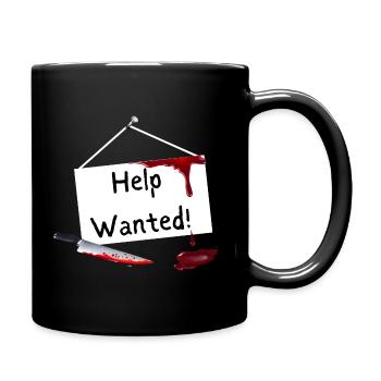 Help Wanted - Full Colour Mug - black - Right