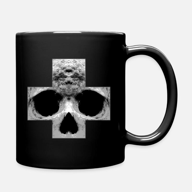 Totenkopf - Tasse einfarbig - Schwarz