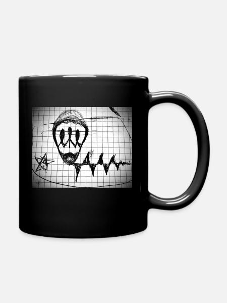 Die Zeit - Tasse einfarbig - Schwarz