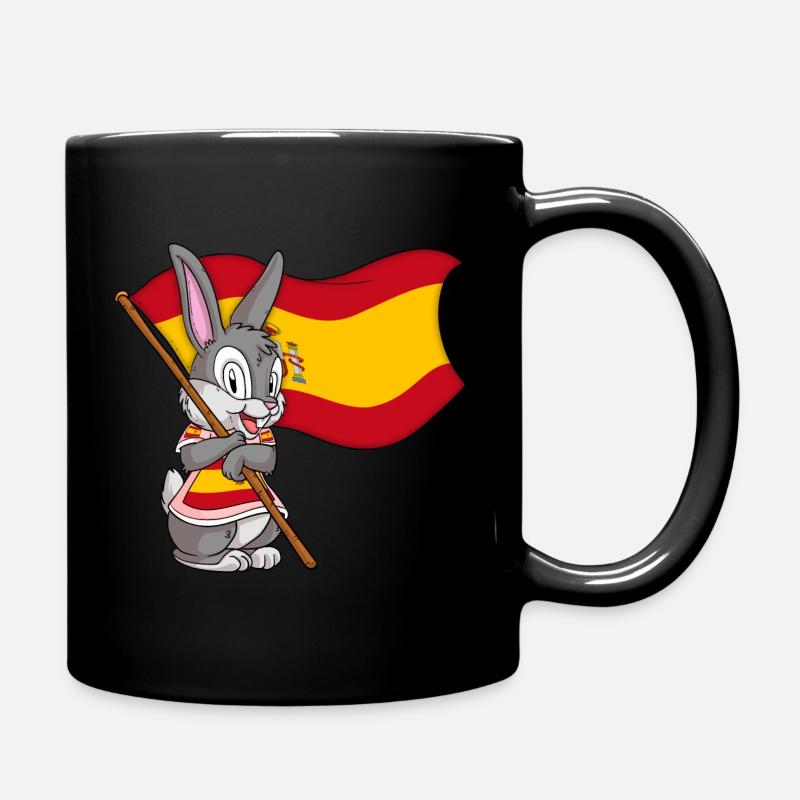 Spanischer Hase - Tasse einfarbig - Schwarz